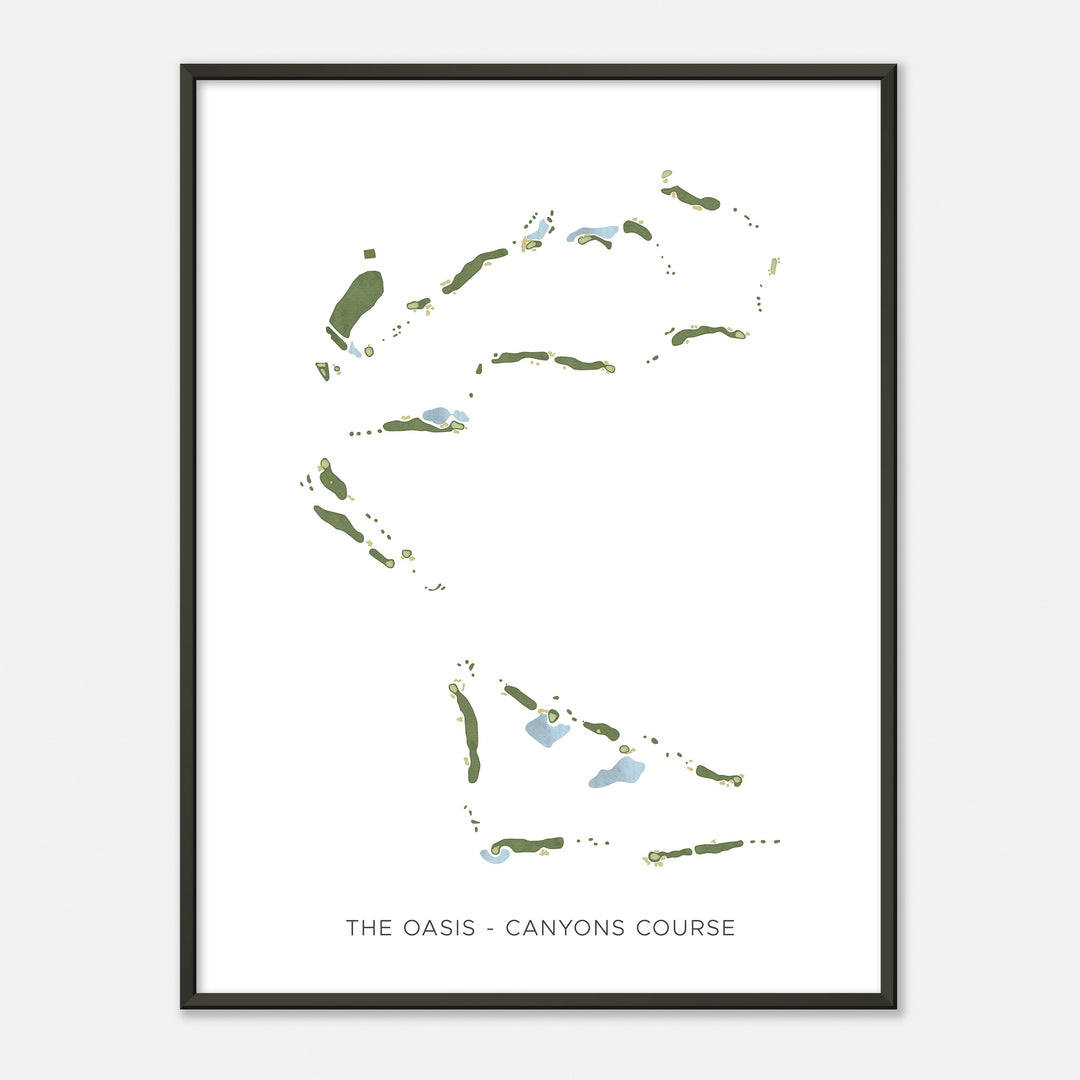 Print of The Oasis - Canyons Course Modern Map