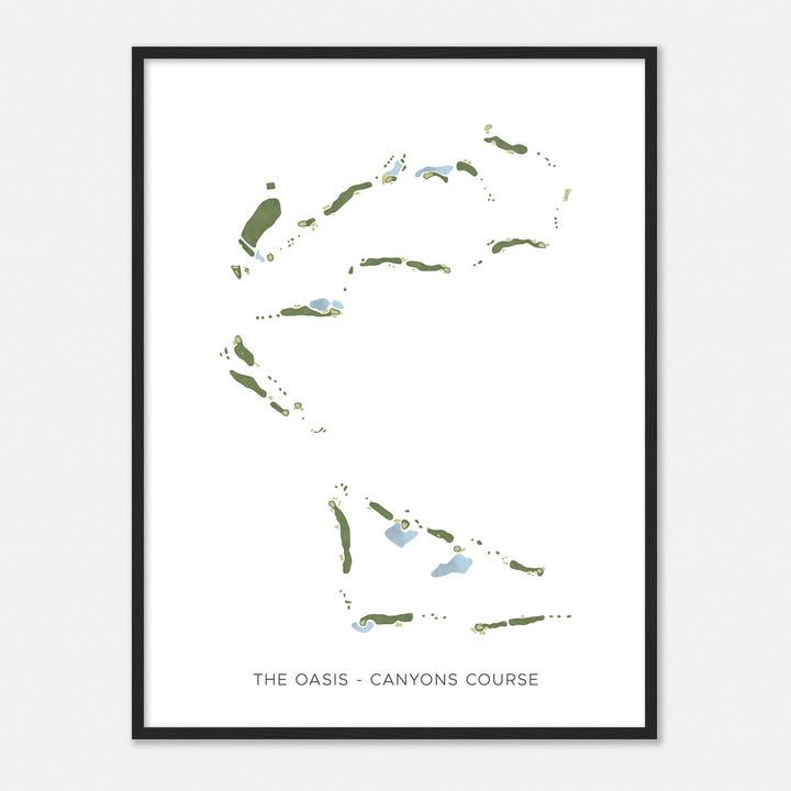 Print of The Oasis - Canyons Course Modern Map