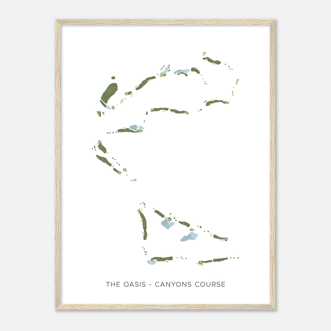 Print of The Oasis - Canyons Course Modern Map