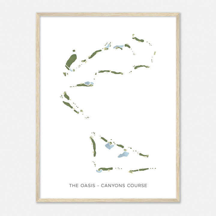 Print of The Oasis - Canyons Course Modern Map