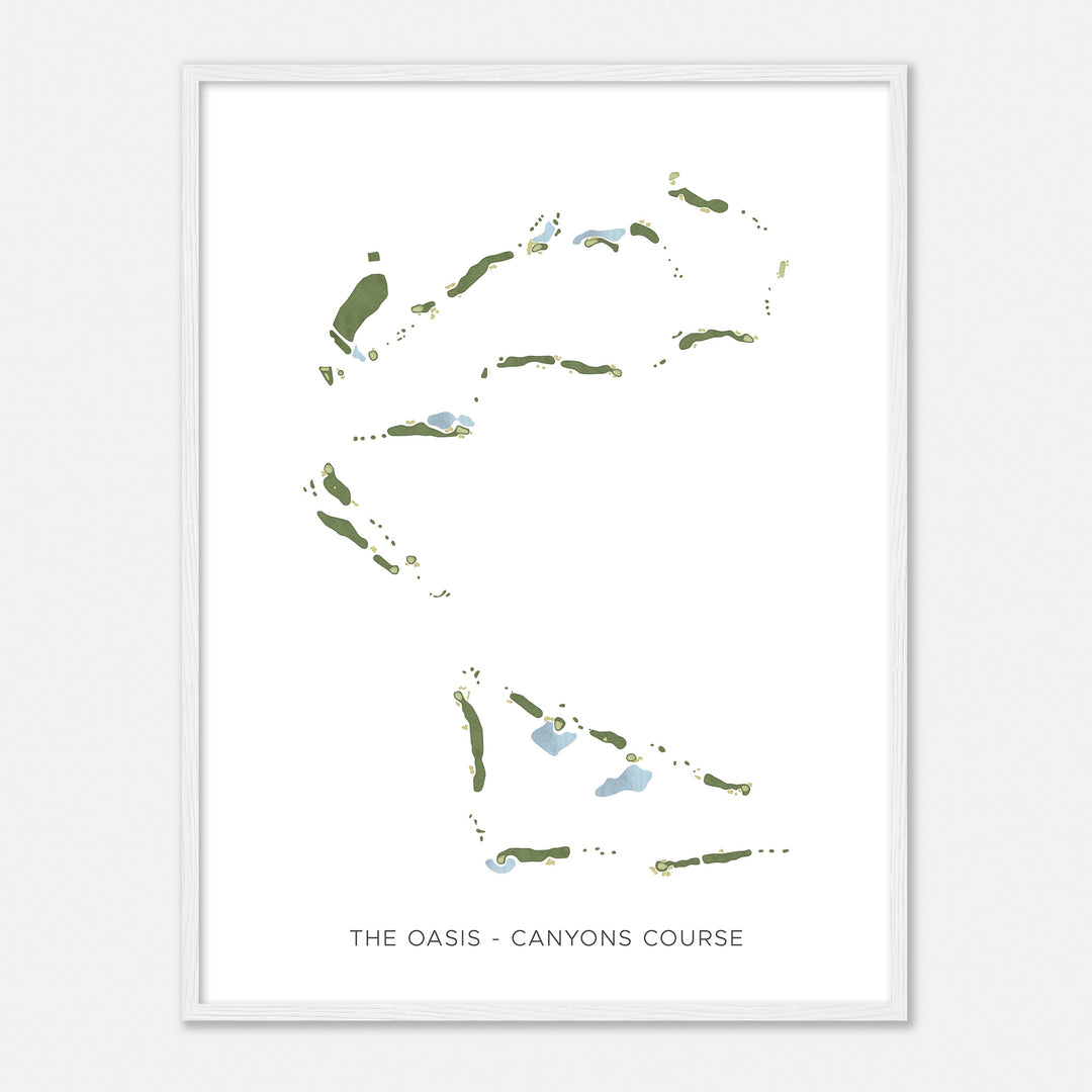 Print of The Oasis - Canyons Course Modern Map