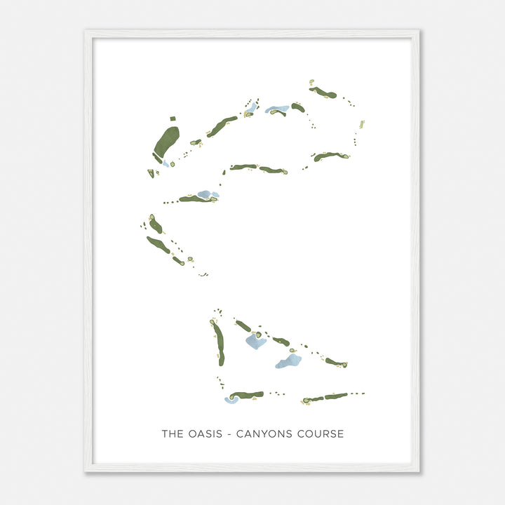 Print of The Oasis - Canyons Course Modern Map