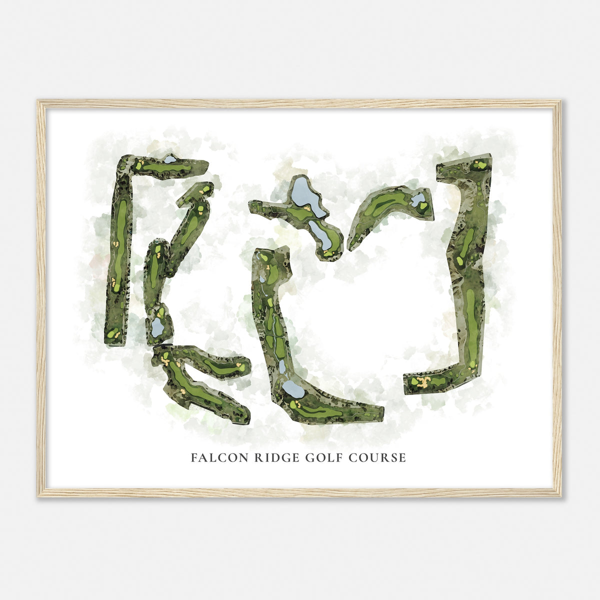 Print of Falcon Ridge Golf Course Classic Map