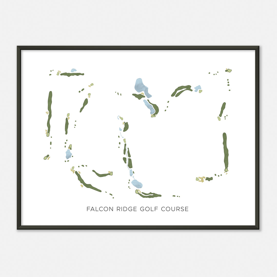 Print of Falcon Ridge Golf Course Modern Map