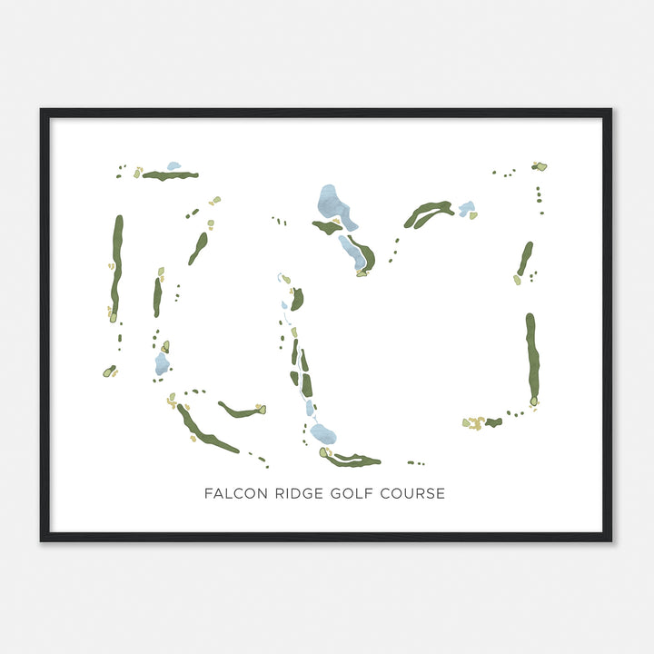 Print of Falcon Ridge Golf Course Modern Map