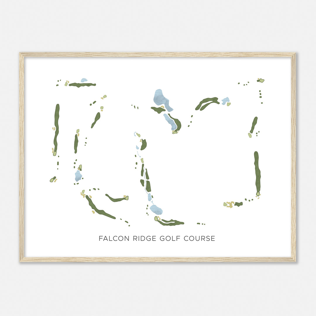 Print of Falcon Ridge Golf Course Modern Map