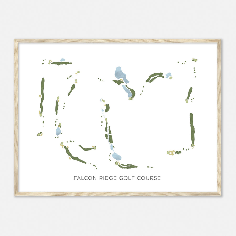 Print of Falcon Ridge Golf Course Modern Map
