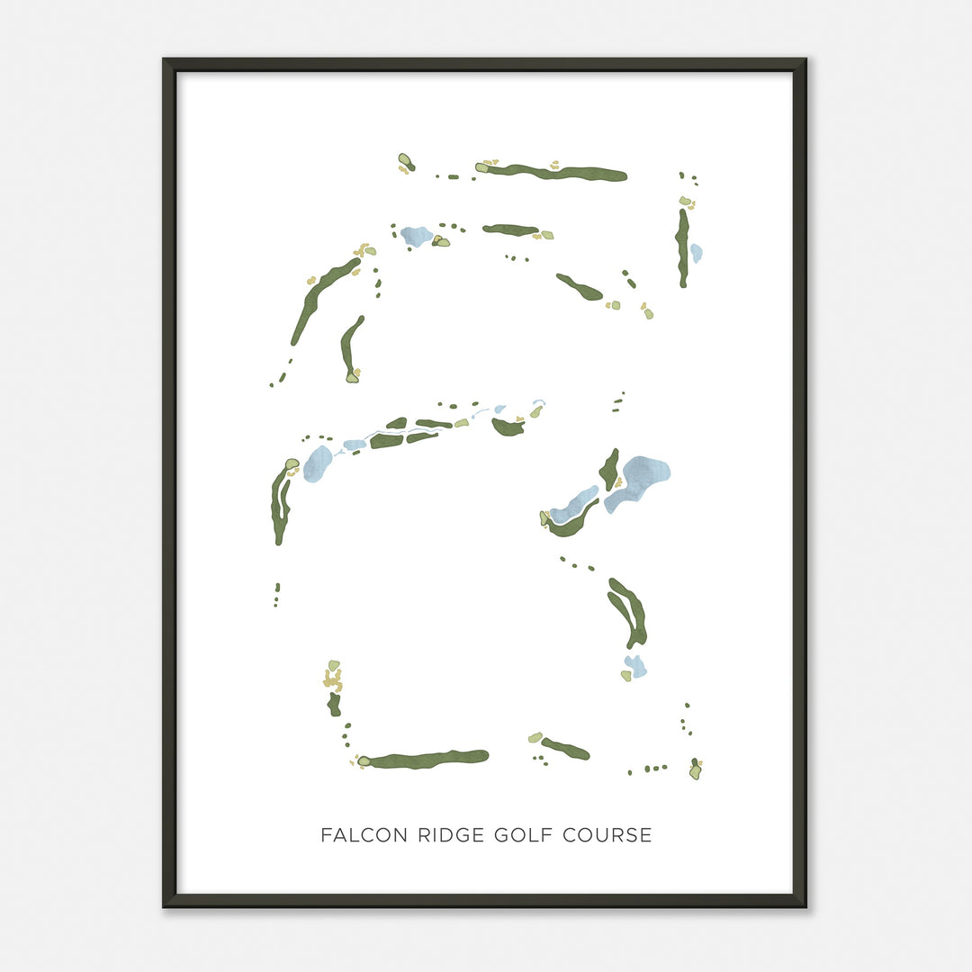 Print of Falcon Ridge Golf Course Modern Map