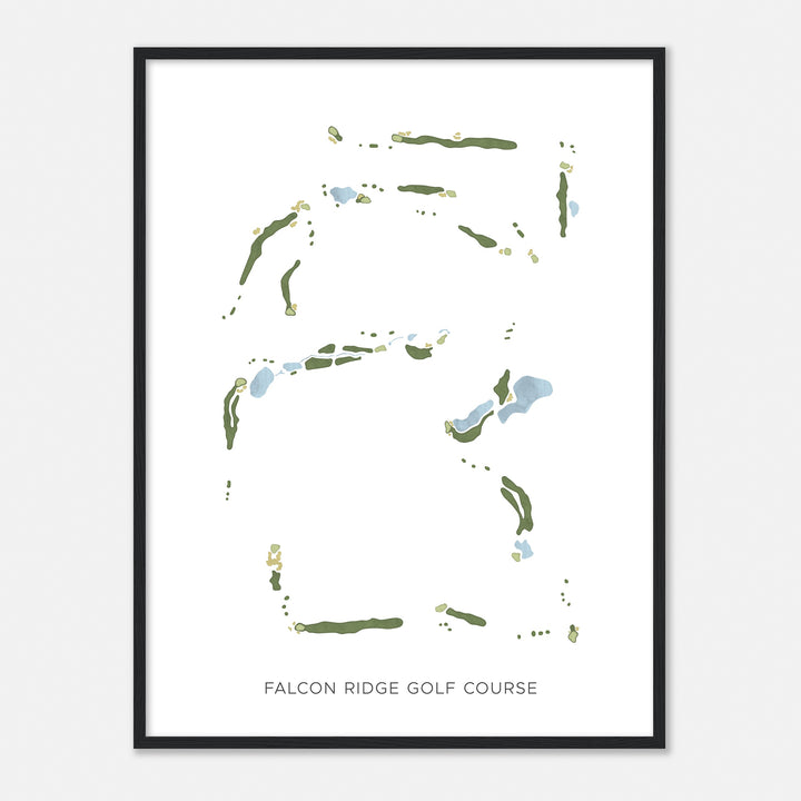 Print of Falcon Ridge Golf Course Modern Map