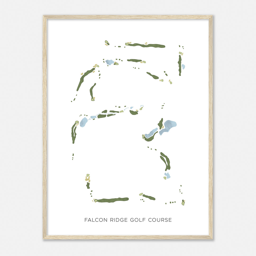 Print of Falcon Ridge Golf Course Modern Map
