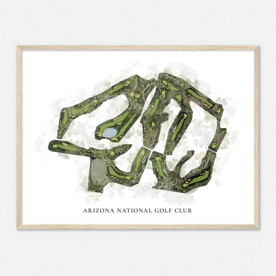 Print of Arizona National Golf Club Classic Map