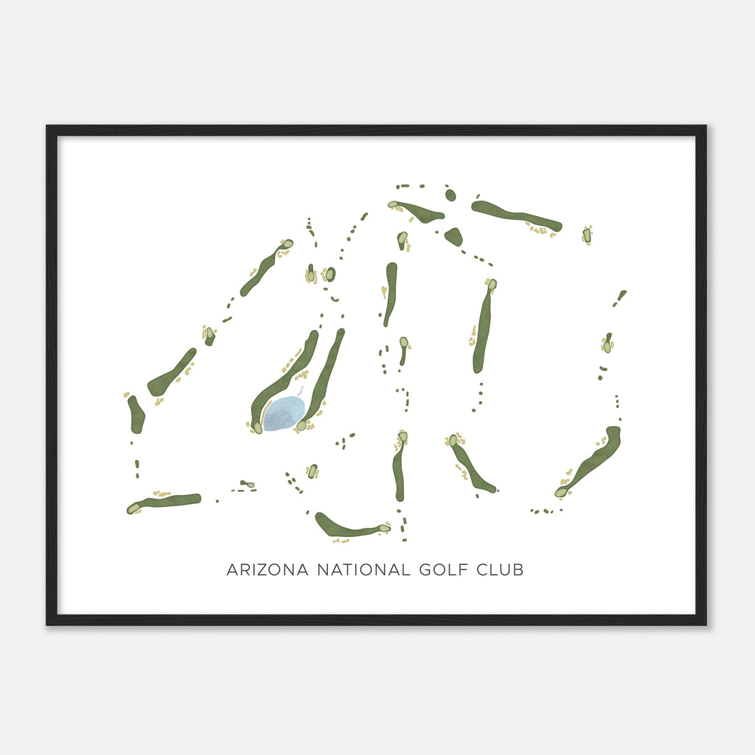 Print of Arizona National Golf Club Modern Map