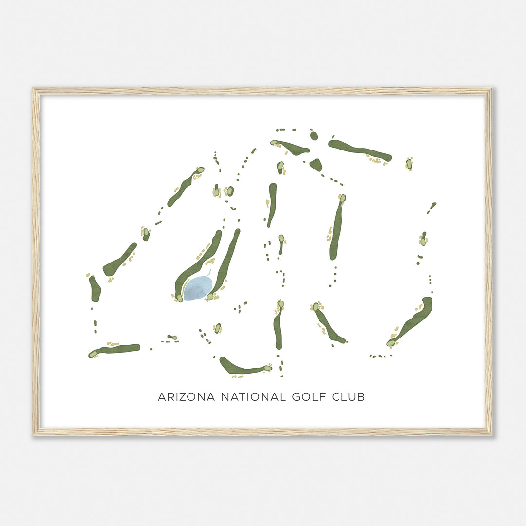 Print of Arizona National Golf Club Modern Map