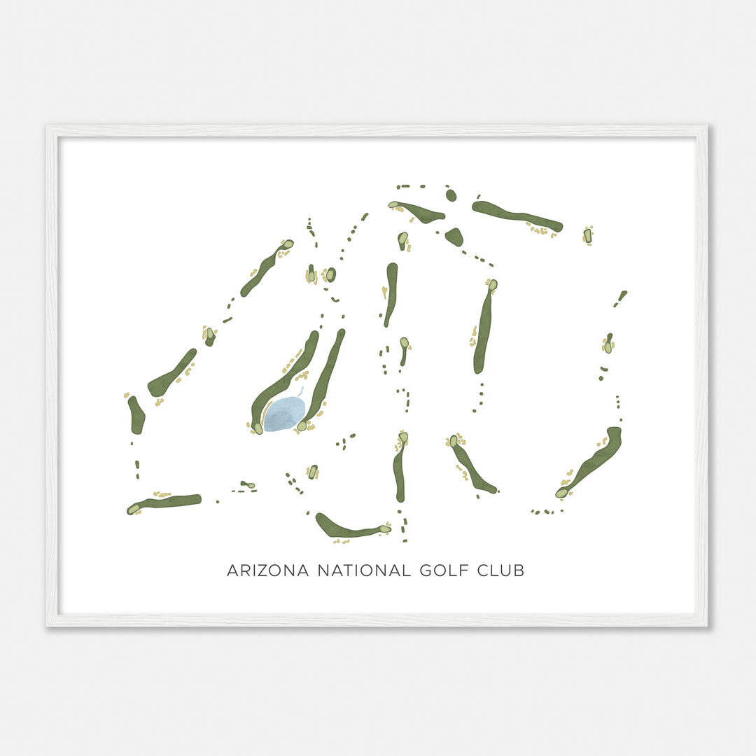 Print of Arizona National Golf Club Modern Map