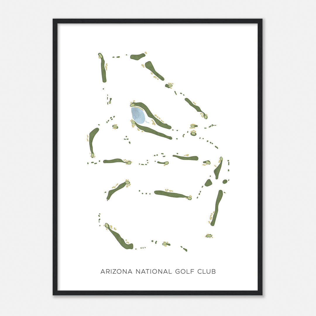 Print of Arizona National Golf Club Modern Map