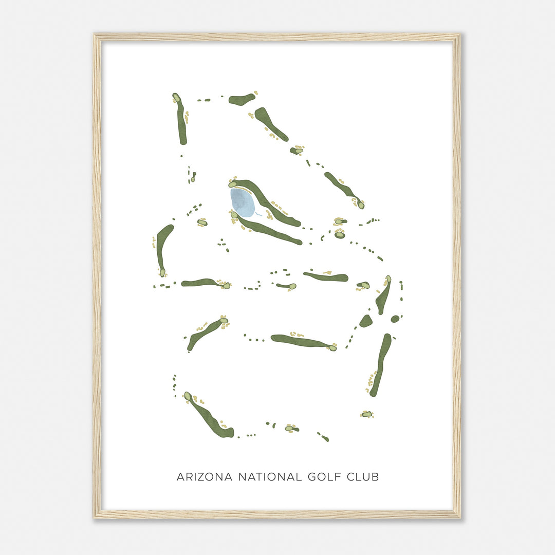 Print of Arizona National Golf Club Modern Map