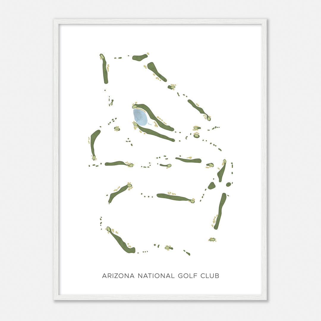 Print of Arizona National Golf Club Modern Map