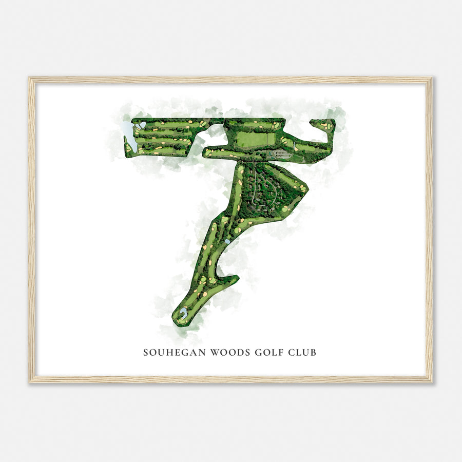 Print of Souhegan Woods Golf Club Classic Map