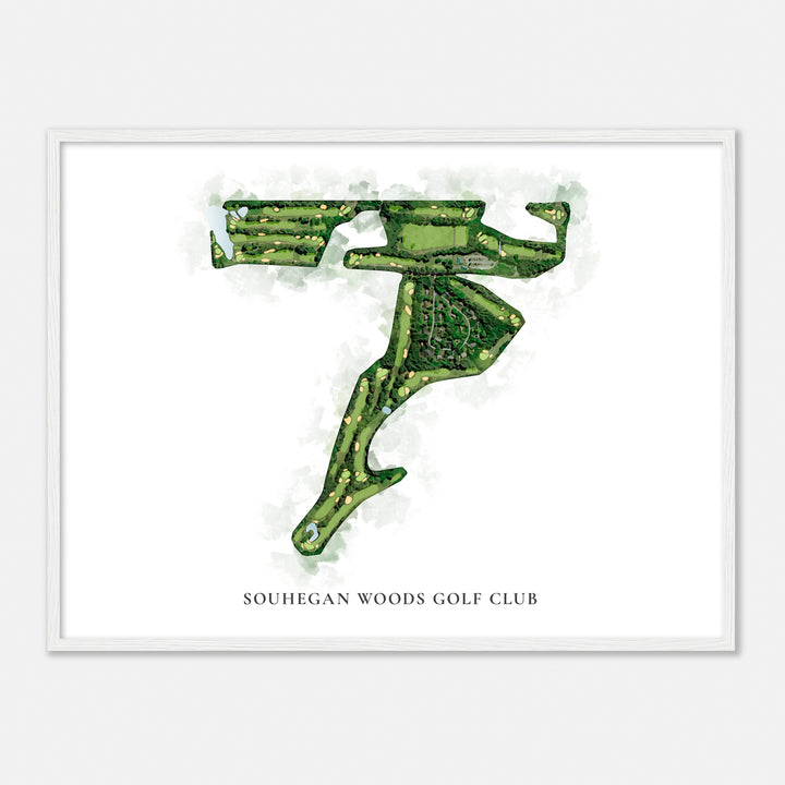 Print of Souhegan Woods Golf Club Classic Map