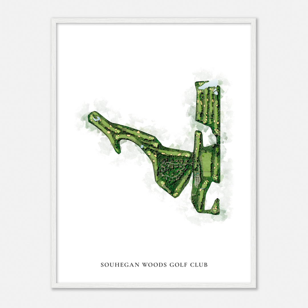 Print of Souhegan Woods Golf Club Classic Map