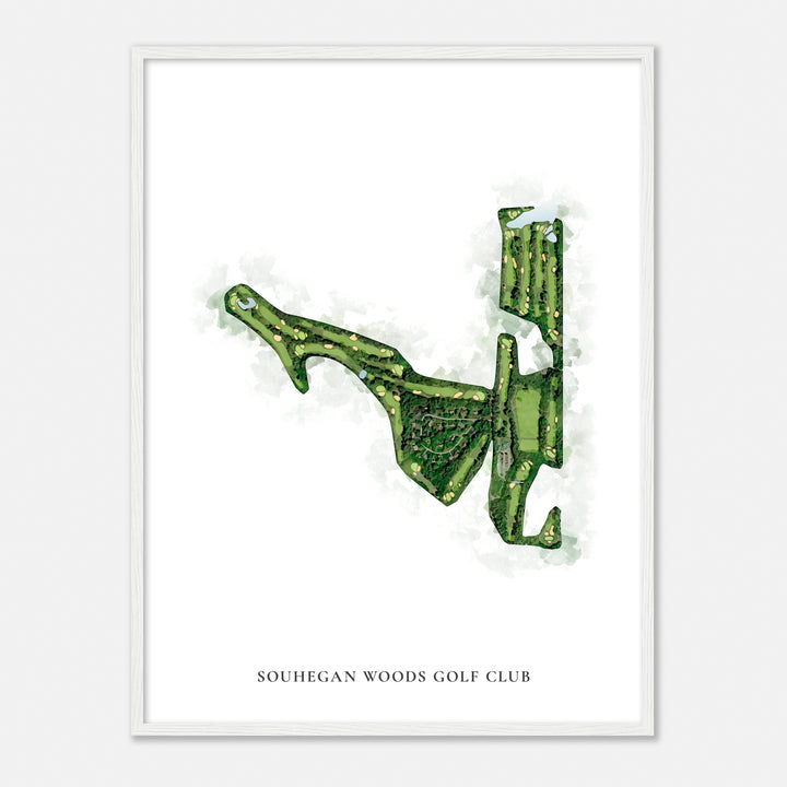 Print of Souhegan Woods Golf Club Classic Map