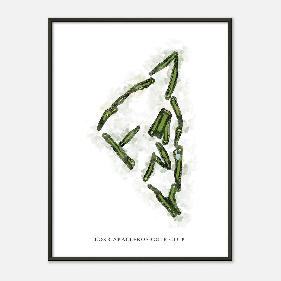Print of Los Caballeros Golf Club Classic Map