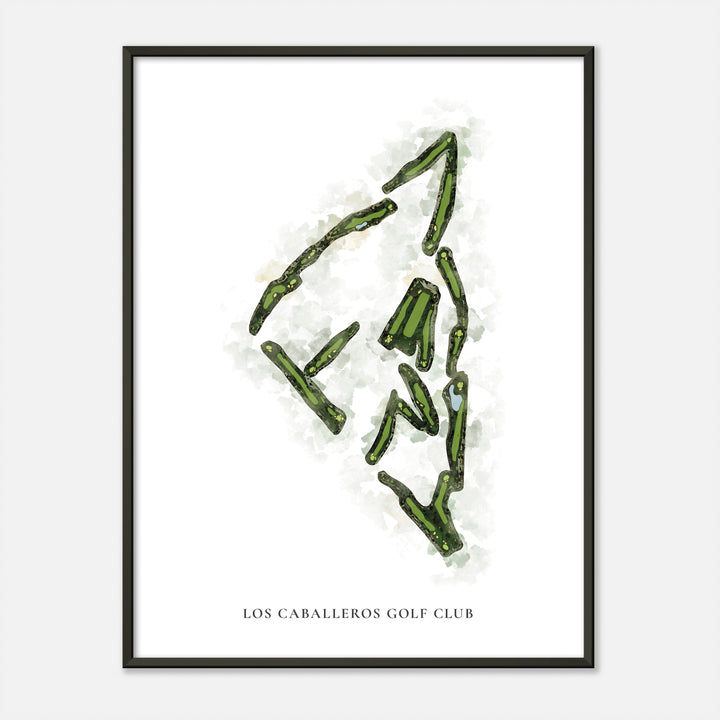 Print of Los Caballeros Golf Club Classic Map
