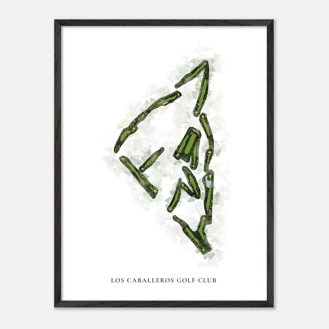 Print of Los Caballeros Golf Club Classic Map