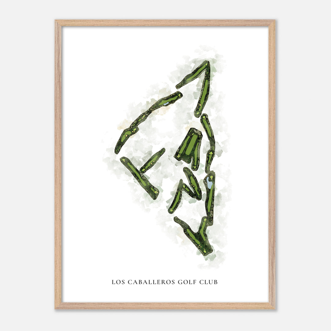 Print of Los Caballeros Golf Club Classic Map