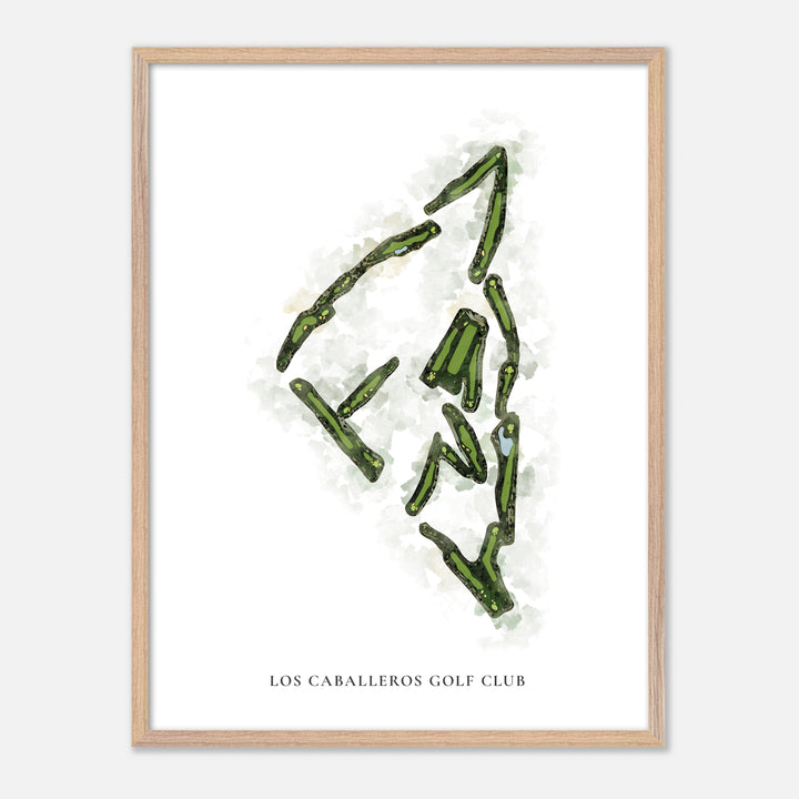 Print of Los Caballeros Golf Club Classic Map