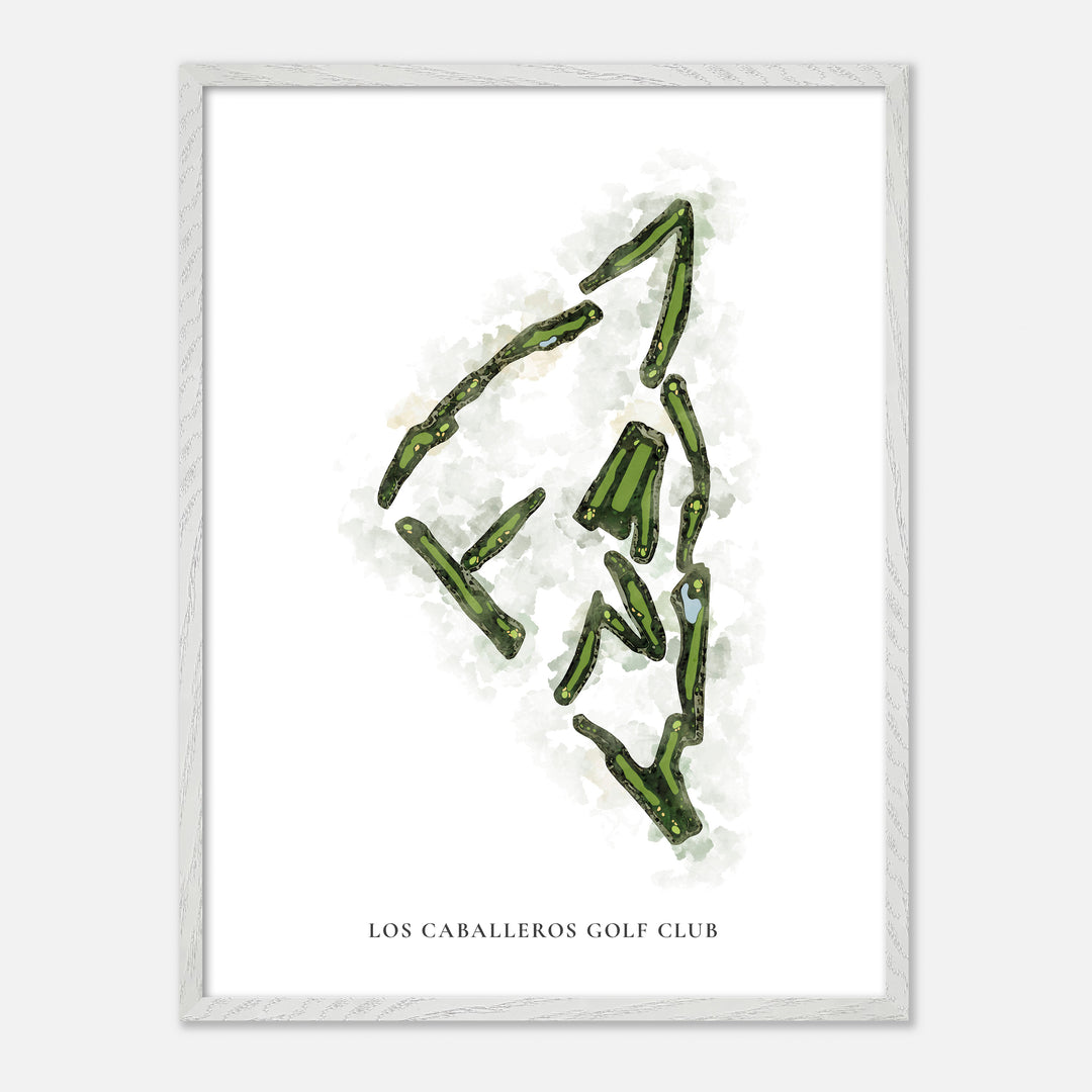 Print of Los Caballeros Golf Club Classic Map