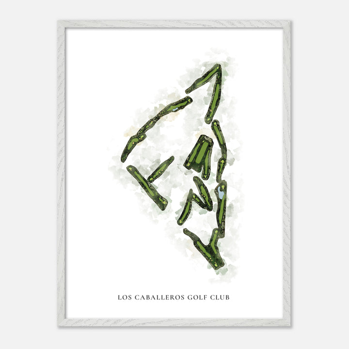 Print of Los Caballeros Golf Club Classic Map