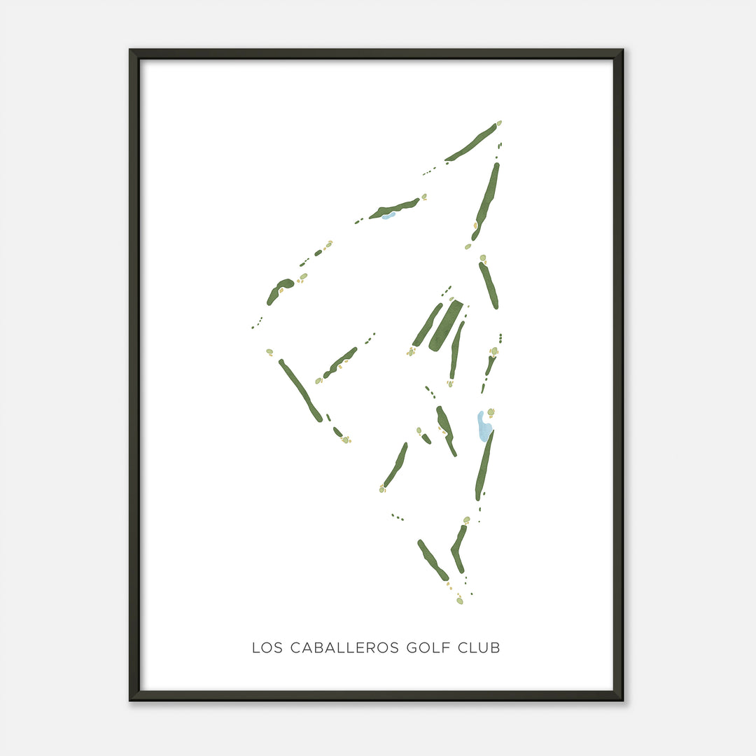 Print of Los Caballeros Golf Club Modern Map