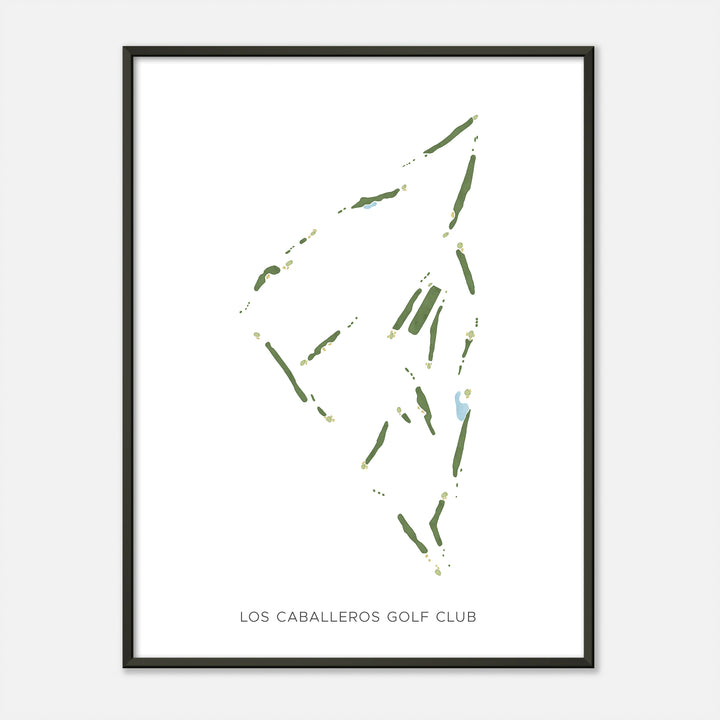 Print of Los Caballeros Golf Club Modern Map