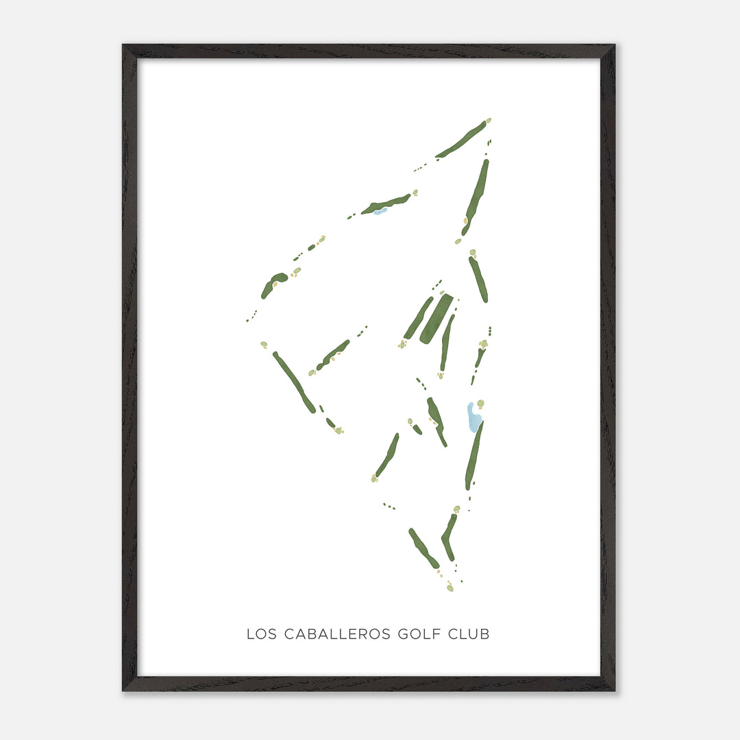 Print of Los Caballeros Golf Club Modern Map