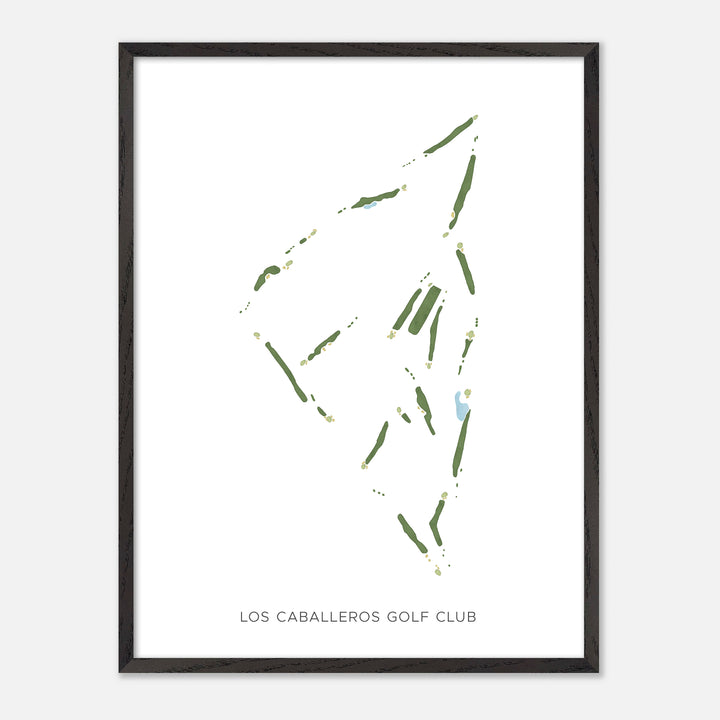 Print of Los Caballeros Golf Club Modern Map