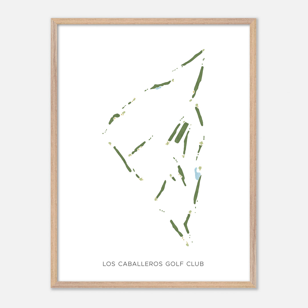 Print of Los Caballeros Golf Club Modern Map