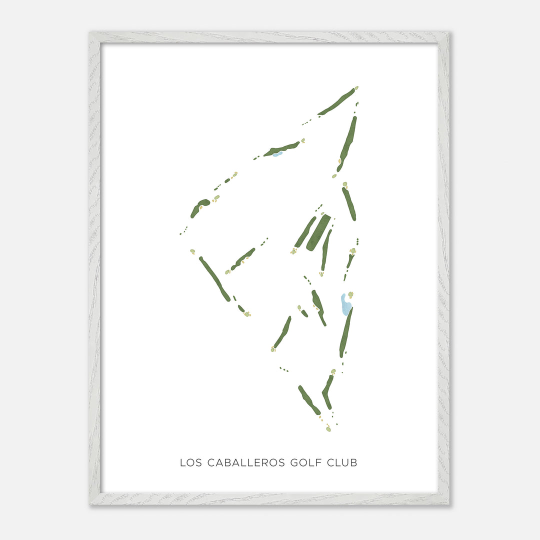 Print of Los Caballeros Golf Club Modern Map