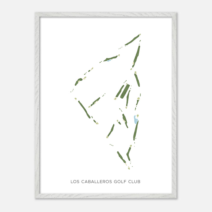 Print of Los Caballeros Golf Club Modern Map