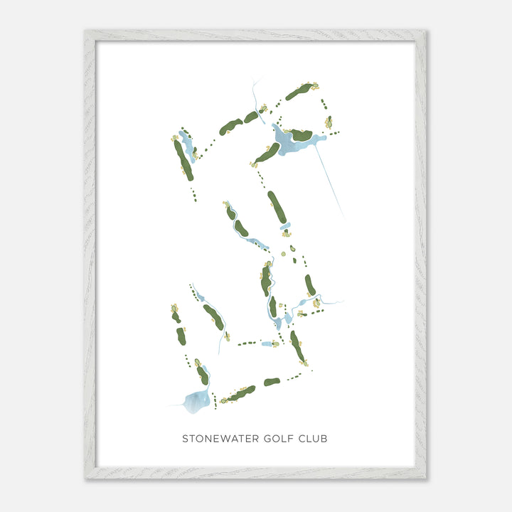 Print of Stonewater Golf Club Modern Map