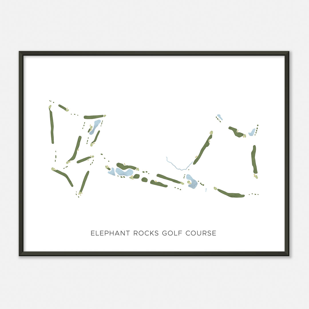 Print of Elephant Rocks Golf Course Modern Map