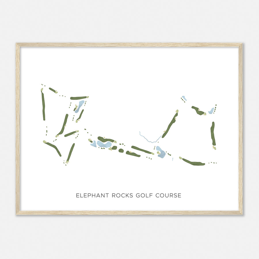 Print of Elephant Rocks Golf Course Modern Map