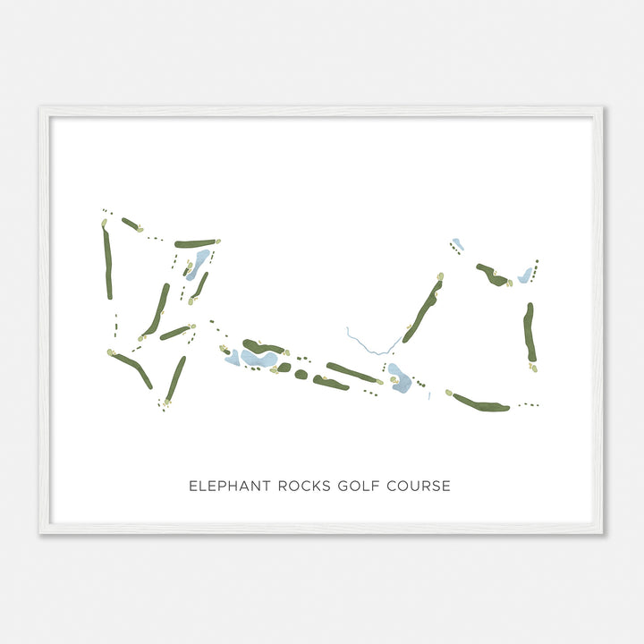 Print of Elephant Rocks Golf Course Modern Map