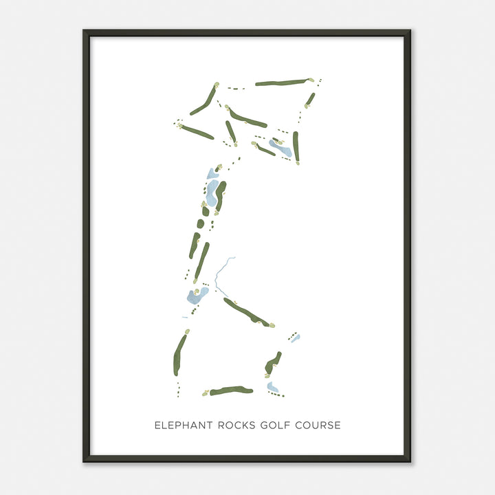 Print of Elephant Rocks Golf Course Modern Map