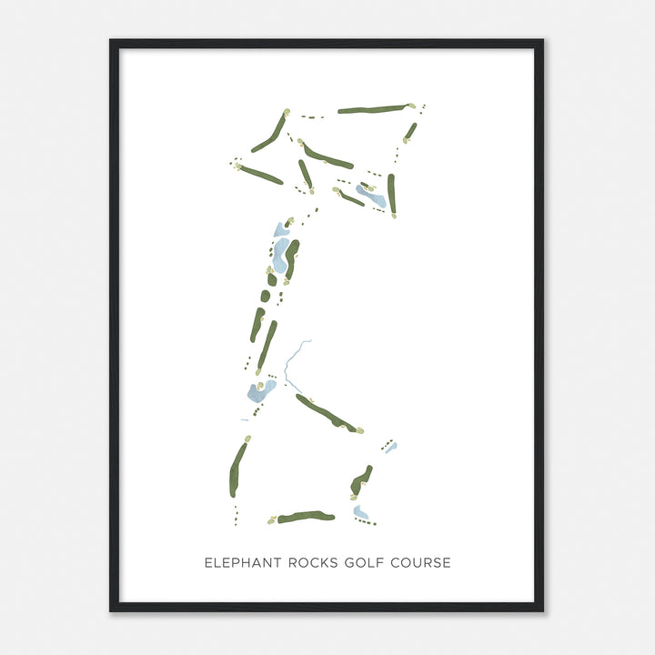 Print of Elephant Rocks Golf Course Modern Map