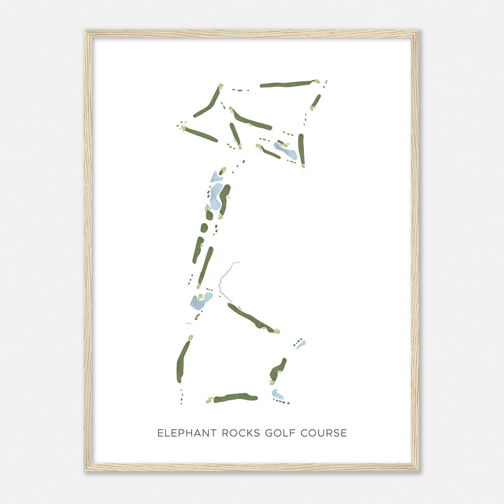 Print of Elephant Rocks Golf Course Modern Map