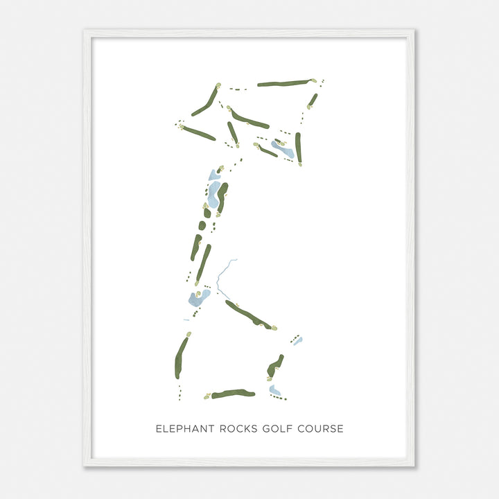 Print of Elephant Rocks Golf Course Modern Map