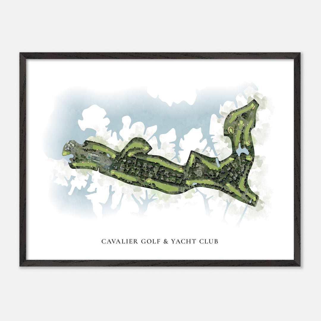 Print of Cavalier Golf &amp; Yacht Club Classic Map