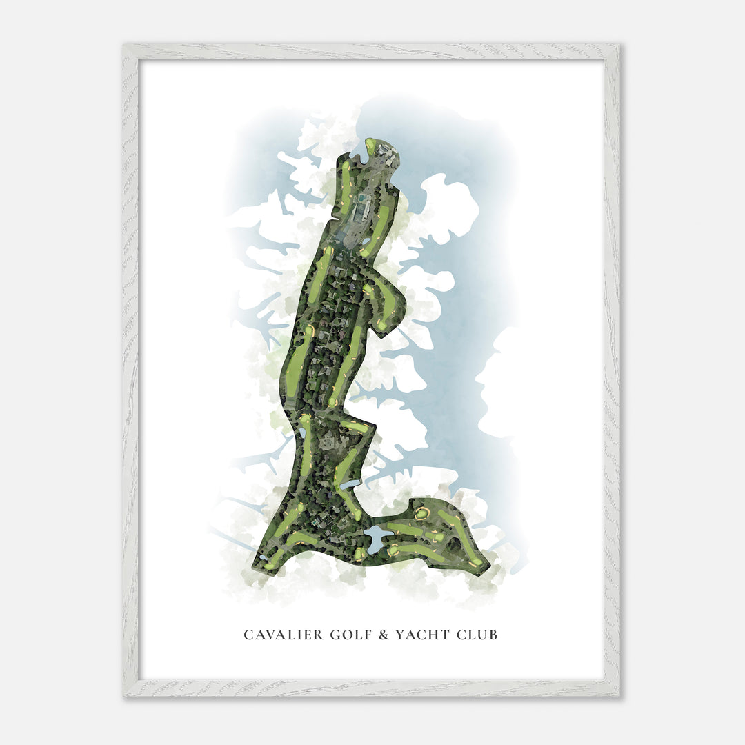Print of Cavalier Golf &amp; Yacht Club Classic Map