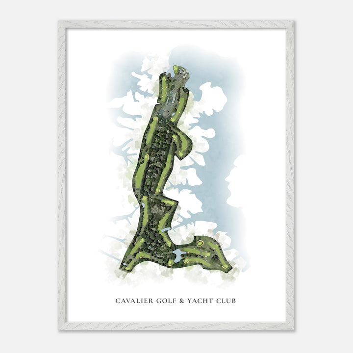 Print of Cavalier Golf &amp; Yacht Club Classic Map